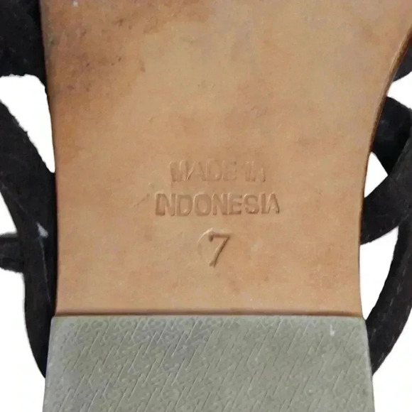 Mystique Beaded Gladiator Sandals Flats Ankle T-Strap Leather Women’s Size 7 - Picture 11 of 11